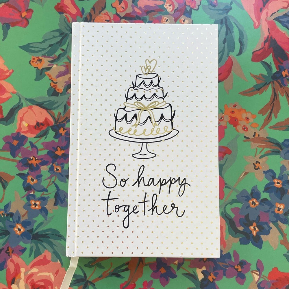 NEW Kate Spade So Happy Together engagement wedding bridal notebook journal gift